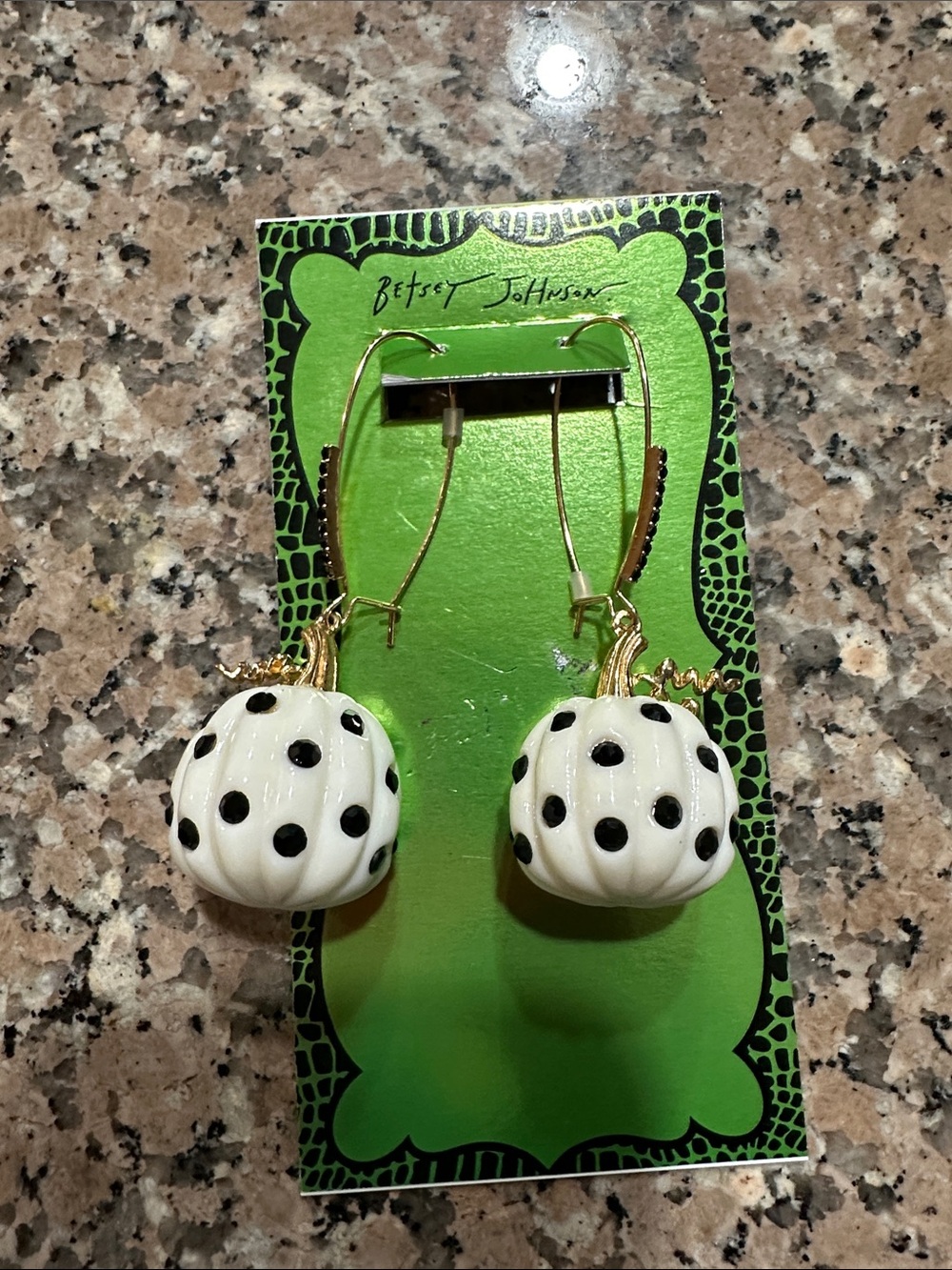 Betsy Johnson jack-o-lantern 🎃 earrings - Woman Halloween 👻 Accessories